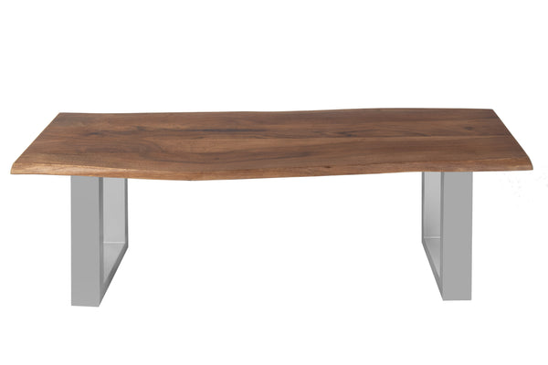 #nussbaumfarben #140cm #u-gestellsilber