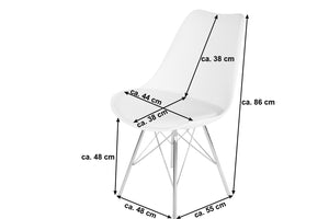 #weiß #48cm #metallgestellchrom