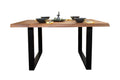 #akazienussbaumfarben #240x100 #u-gestellschwarz