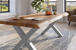#naturfarben #240x120 #x-gestellsilber