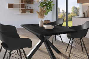 #holzgrau-optik #140x80 #spider-gestellschwarz