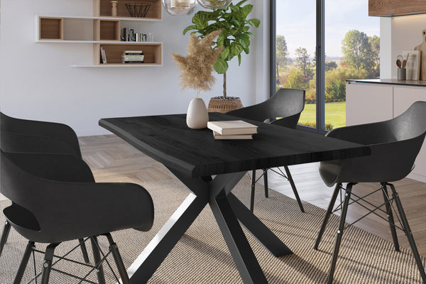 #holzgrau-optik #140x80 #spider-gestellschwarz