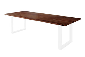 #nussbaumfarben #300x100 #u-gestellweiß