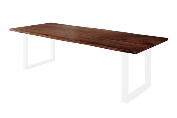 #nussbaumfarben #300x100 #u-gestellweiß