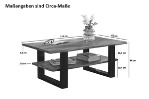 #akazienussbaumfarben #115x65 #u-gestellschwarz