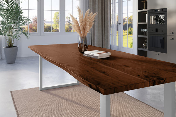 #nussbaumfarben #280x100 #u-gestellsilber
