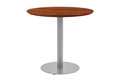 #akazienussbaumfarben #80x80 #säulen-gestellrundsilber