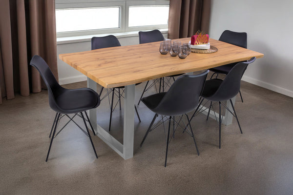 #wildeichenfarben #180x90 #u-gestellsilber