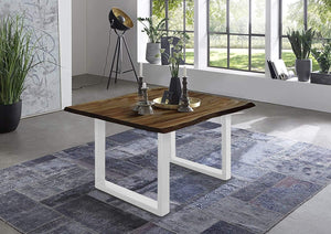 #nussbaumfarben #80x80 #u-gestellweiß