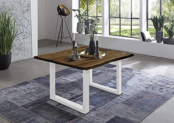 #nussbaumfarben #80x80 #u-gestellweiß