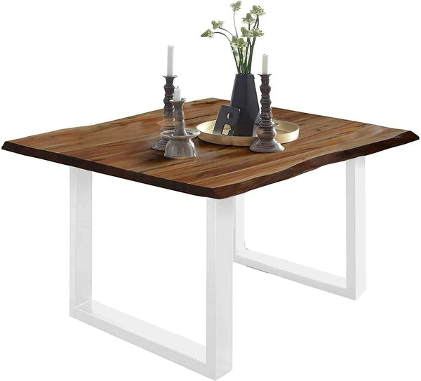 #nussbaumfarben #80x80 #u-gestellweiß