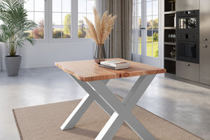 #naturfarben #80x80 #x-gestellsilber