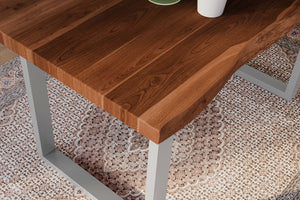 #akazienaturfarben #160x85 #u-gestellsilber