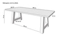 #sheeshamteakfarben #280x100 #a-gestellschwarz