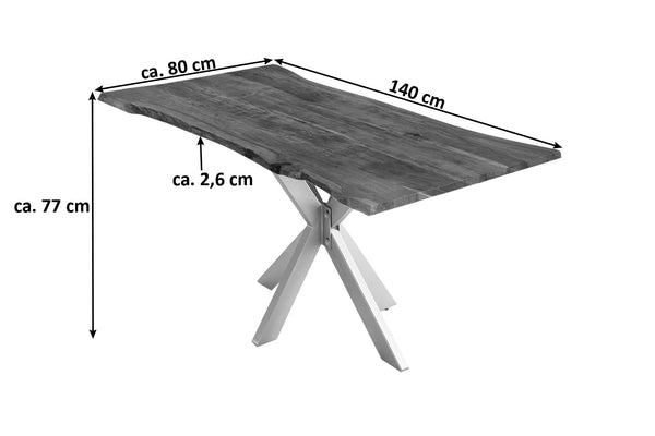 #nussbaumfarben #140x80 #spider-gestellsilber