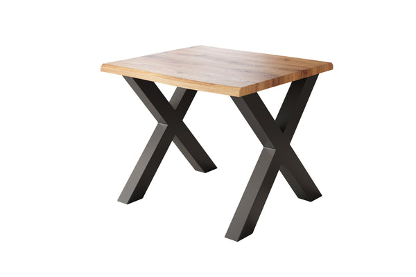 #holzwildeiche-optik #80x80 #x-gestellschwarz