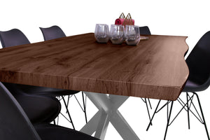 #nussbaumfarben #180x90 #spider-gestellsilber