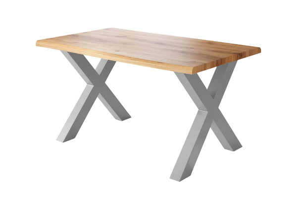 #holzwildeiche-optik #120x80 #x-gestellsilber
