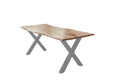 #naturfarben #200x100 #x-gestellsilber