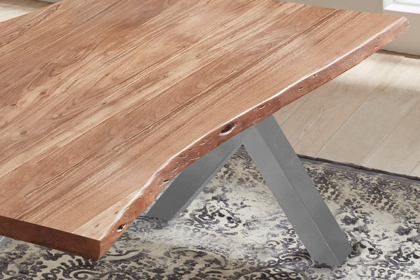 #naturfarben #200x100 #x-gestellsilber