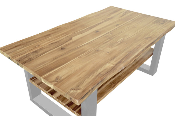 #akazienaturfarben #115x65 #u-gestellsilber