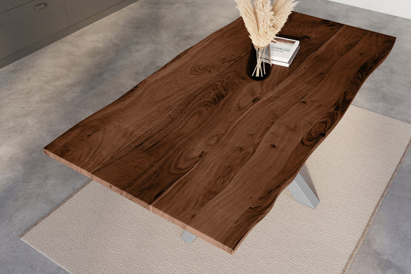 #nussbaumfarben #180x90 #spider-gestellsilber