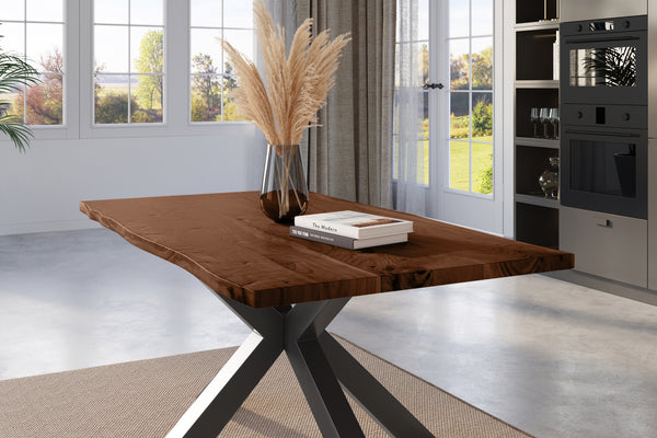 #nussbaumfarben #160x85 #spider-gestellschwarz