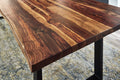#sheeshamnaturfarbenlackiert #300x100 #u-gestellschwarz