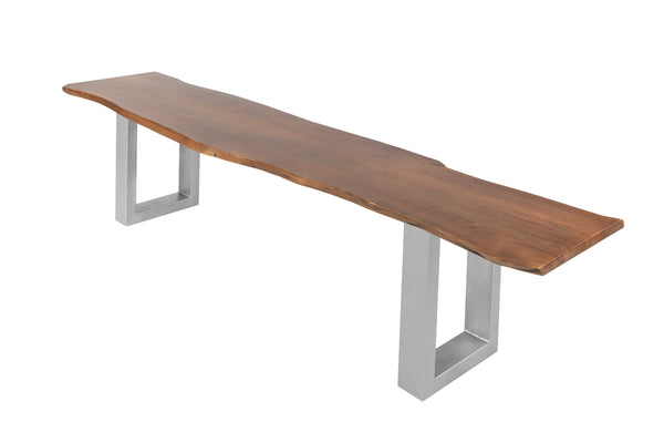 #nussbaumfarben #180cm #u-gestellsilber