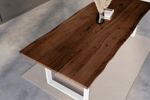 #nussbaumfarben #300x100 #u-gestellweiß