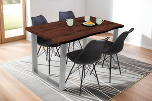 #nussbaumfarben #120x80 #u-gestellsilber