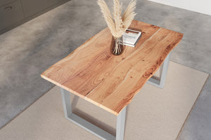 #naturfarben #140x80 #u-gestellsilber