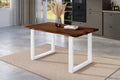 #nussbaumfarben #140x80 #u-gestellweiß