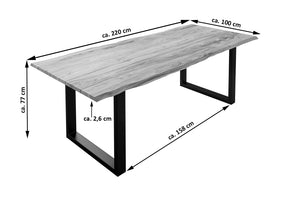 #naturfarben #220x100 #u-gestellschwarz