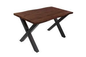 #nussbaumfarben #140x80 #x-gestellschwarz