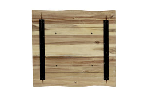 #akazienaturfarben #75x75 #säulen-gestelleckigschwarz