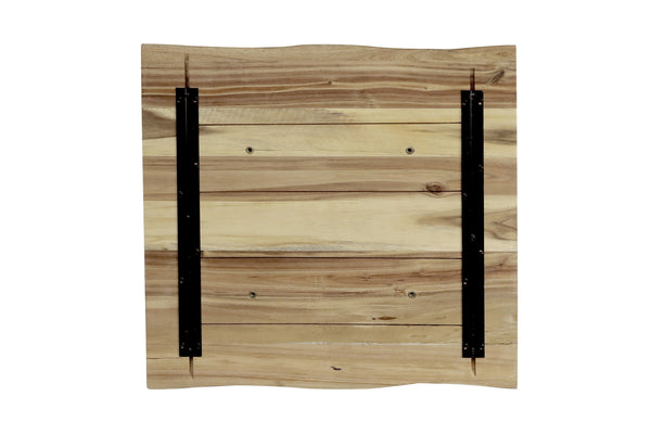 #akazienaturfarben #75x75 #säulen-gestelleckigschwarz