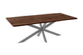 #nussbaumfarben #220x100 #spider-gestellsilber