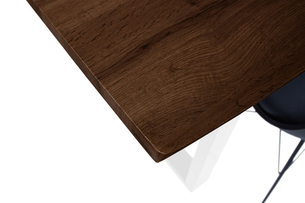 #nussbaumfarben #160x85 #u-gestellweiß