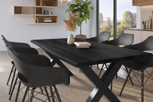 #holzgrau-optik #180x90 #x-gestellschwarz