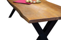 #nussbaumfarben #140cm #x-gestellschwarz