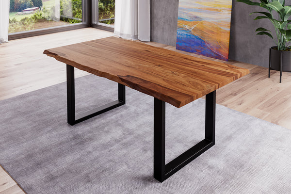 #sheeshamteakfarben #160x85 #u-gestellschwarz
