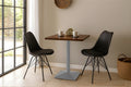 #nussbaumfarben #60x60 #säulen-gestelleckigsilber