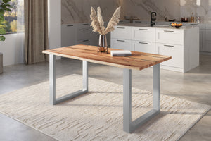 #naturfarben #140x80 #u-gestellsilber