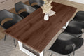 #holznussbaum-optik #180x90 #u-gestellweiß