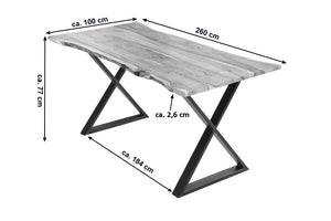 #naturfarben #260x100 #x-gestellschwarz