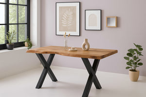 #naturfarben #180x90 #x-gestellschwarz