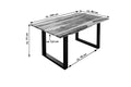 #naturfarbenlackiert #140x80 #u-gestellschwarz