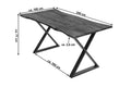 #nussbaumfarben #240x100 #x-gestellschwarz