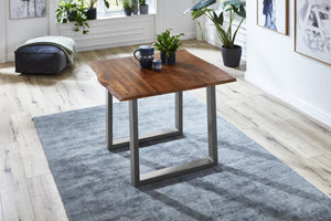 #nussbaumfarben #80x80 #u-gestellsilber